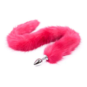 Plug Anal Cola Larga Fucsia