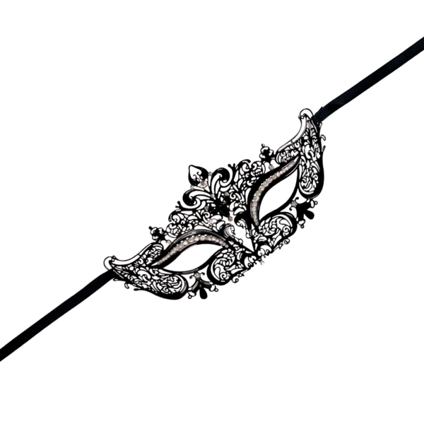 Antifaz Veneciano Negro Elegante