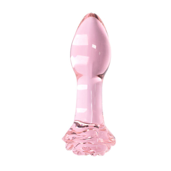Plug Anal Pequeño Rosa Glass