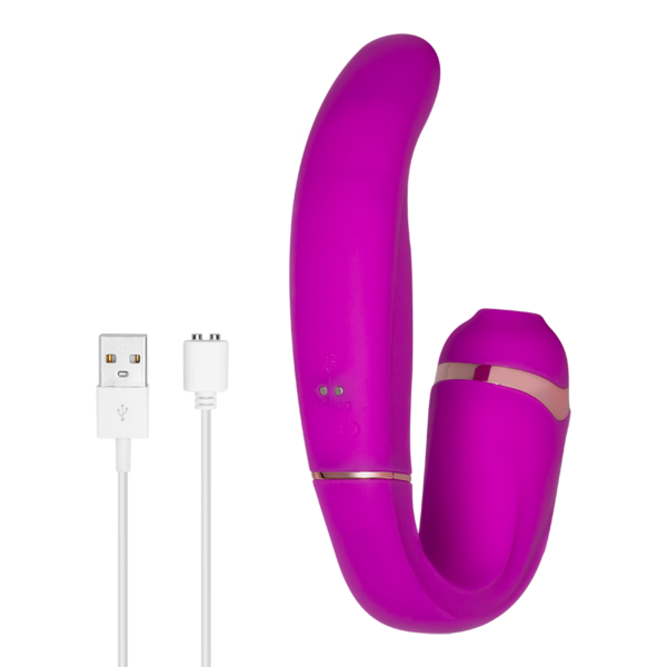 Vibrador Doble Ritmo Con Succión