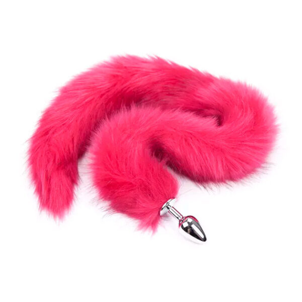 Plug Anal Cola Larga Fucsia