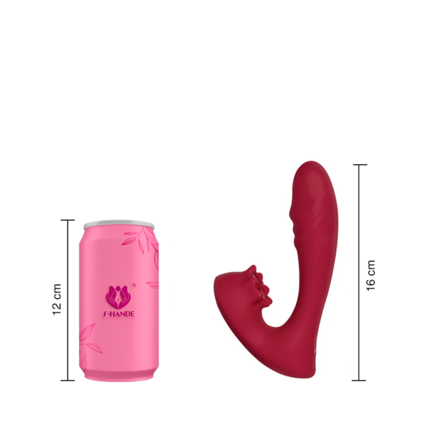 Vibrador Doble Oral 9x9