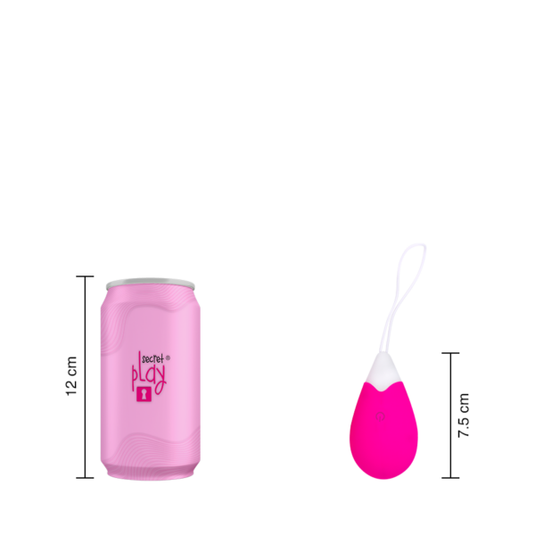 Huevo Vibrador Rosa Cristal