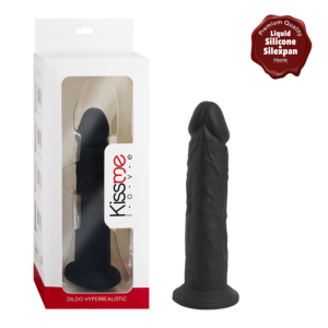 Dildo Negro Hiperrealista Silicona Premium M