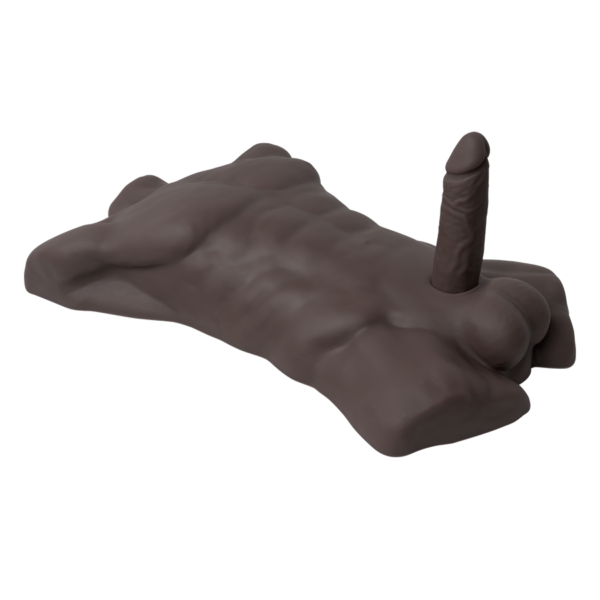Torso Masculino Realista Con Dildo Intercambiable Silicona Premium