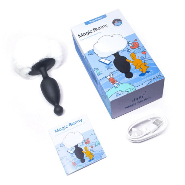 Plug Anal Vibrador Cola Conejo