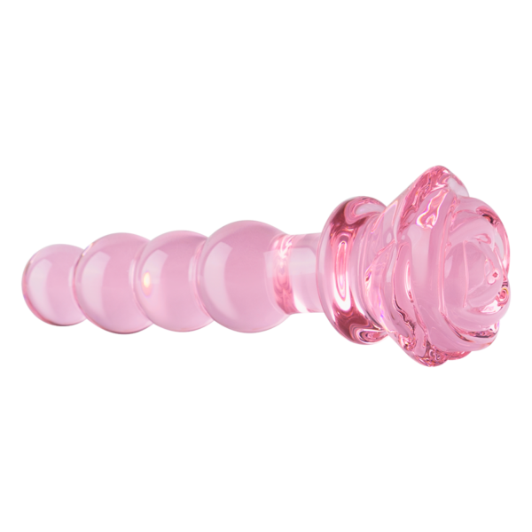 Plug Anal de Vidrio La Rosa del Amor