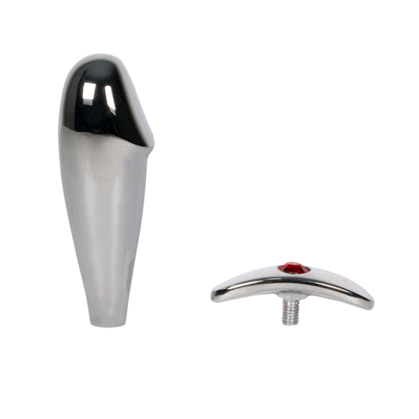 Plug Anal Mediano Gema Roja