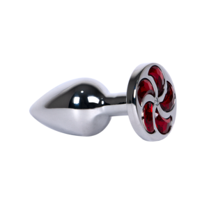 Plug Anal Pequeño Espiral Rojo