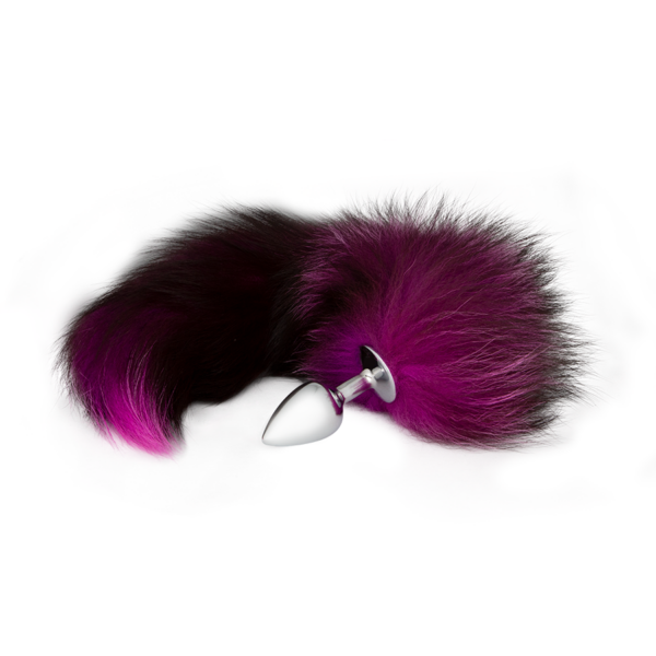 Plug Anal De Cola Zorro Magenta