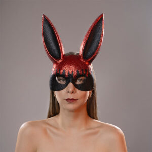 Máscara Bunny Sexy Roja Glam