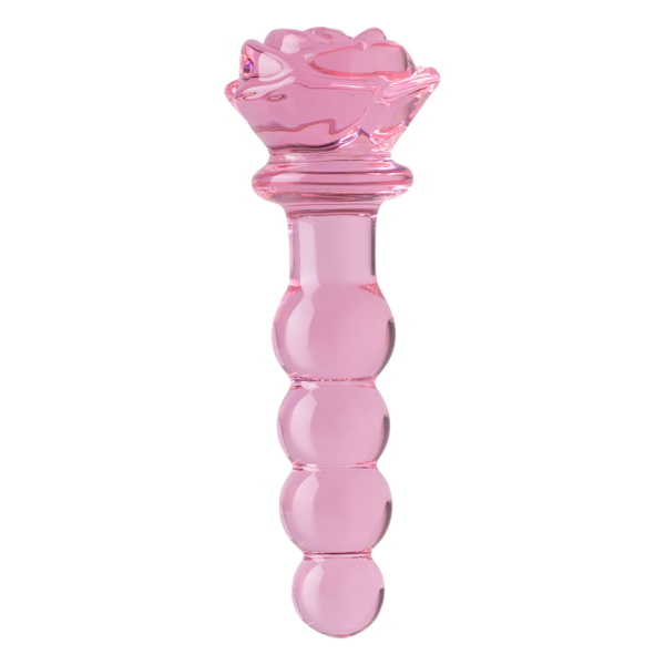 Plug Anal de Vidrio La Rosa del Amor