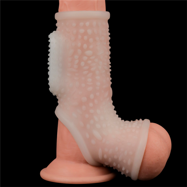 Vibrating Drip Knights Ring with Scrotum Sleeve