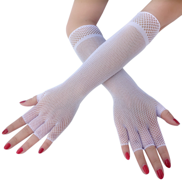Guantes Malla Color Blanco
