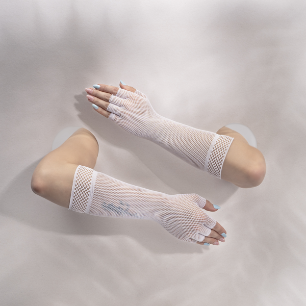 Guantes Malla Color Blanco