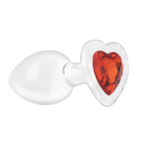 Plug Anal Cristal Corazón Rojo
