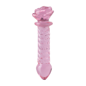 Dildo De Vidrio Rosa Salvaje 3D