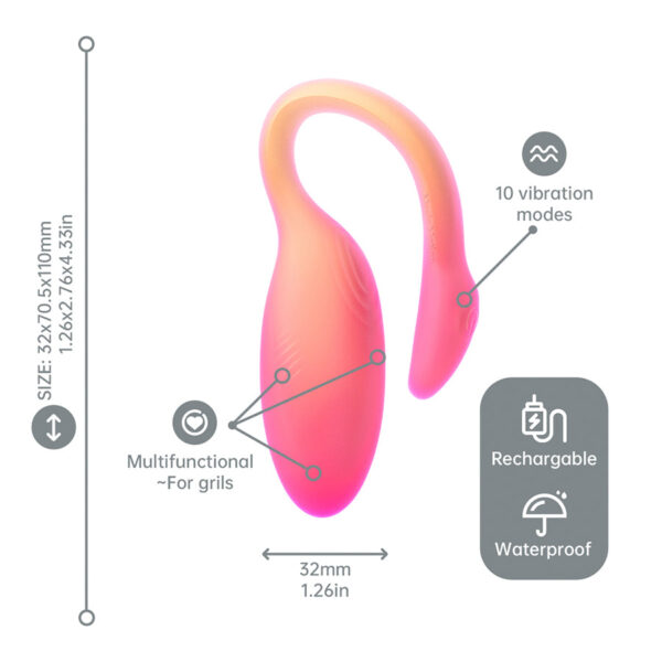 Vibrador Con App Placer Flamingo